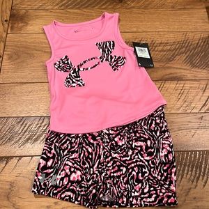 UnderArmour 2-Piece Girls Short Set. NWT